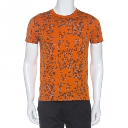 T-shirt Hermès Orange size 38 FR in Cotton - 31539610