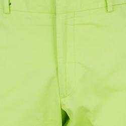 Hermes Neon Yellow Palm Beach Men's Pants EU48