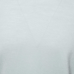 Hermes Light Blue Wool Pullover L