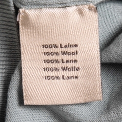 Hermes Light Blue Wool Pullover L