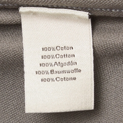 Hermes Grey Cotton Pique Polo T-Shirt S
