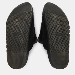 Hermes Black Suede Go Flat Mules Size 42