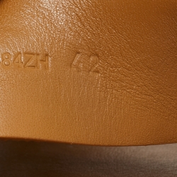 Hermes Brown Suede Chypre Slides Size 42