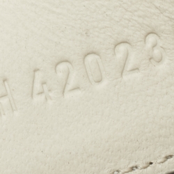 Hermes White Leather Chypre Sandals Size 42