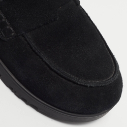 Pre Owned Hermès Go Mule Size 39.5 Black Suede Flat Mules