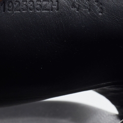 Hermes Black Leather Vigo Flat Slides Size 44.5