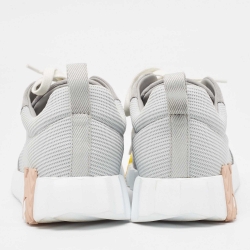 Hermes Two Tone Mesh and Suede Bouncing Sneakers Size 40