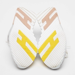 Hermes Two Tone Mesh and Suede Bouncing Sneakers Size 40