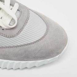 Hermes Two Tone Mesh and Suede Bouncing Sneakers Size 40