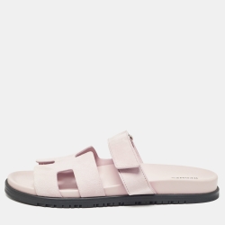 Hermes Beige Suede Chypre Sandals Size 42