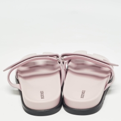 Hermes Beige Suede Chypre Sandals Size 42
