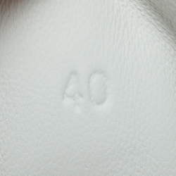 Hermes White Leather Quicker Sneakers Size 40