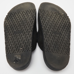 Hermes Black Suede Flat Mules Size 39.5