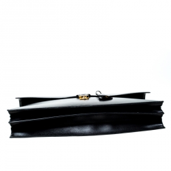 Pre Owned Hermes Black Leather Sac a Depeches 38 Briefcase