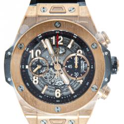 Pre Owned Hublot Skeleton 18K Rose Gold Big Bang Men's Watch 47MM				