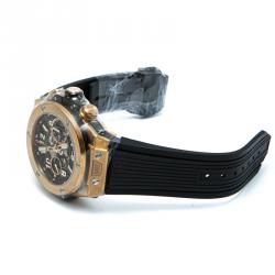 Pre Owned Hublot Skeleton 18K Rose Gold Big Bang Men's Watch 47MM				