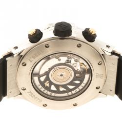 Pre Owned Hublot Black Rose Gold and Stainless Steel Flyback Chrono Super B 1926.7 Men's Wristwatch 42 mm