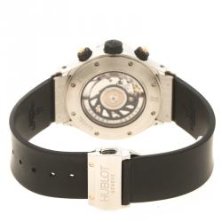 Pre Owned Hublot Black Rose Gold and Stainless Steel Flyback Chrono Super B 1926.7 Men's Wristwatch 42 mm