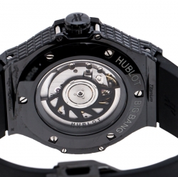 Pre Owned Hublot Black Ceramic / Titanium Big Bang Caviar 346.CX.1800.RX Men's Wristwatch 41MM
