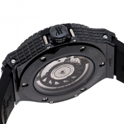 Pre Owned Hublot Black Ceramic / Titanium Big Bang Caviar 346.CX.1800.RX Men's Wristwatch 41MM
