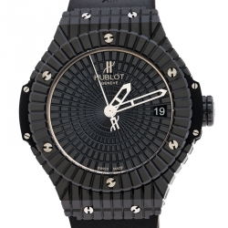 Pre Owned Hublot Black Ceramic / Titanium Big Bang Caviar 346.CX.1800.RX Men's Wristwatch 41MM
