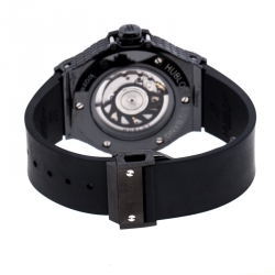 Pre Owned Hublot Black Ceramic / Titanium Big Bang Caviar 346.CX.1800.RX Men's Wristwatch 41MM