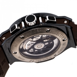 Pre Owned Hublot Brown Big Bang Frappuccino Limited Edition Men's Wristwatch 44mm
