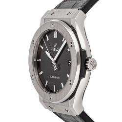 Hublot Gray Titanium Classic Fusion 511.NX.7071.LR Men's Wristwatch 45 MM