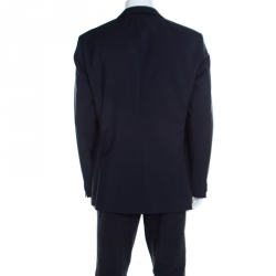 Hugo by Hugo Boss Navy Blue Wool Tailored James Blazer XL