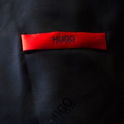 Hugo by Hugo Boss Navy Blue Wool Tailored James Blazer XL