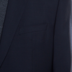Hugo by Hugo Boss Navy Blue Wool Tailored James Blazer XL