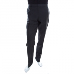 Hugo By Hugo Boss Grey Wool Slim Fit Himens Trousers XL