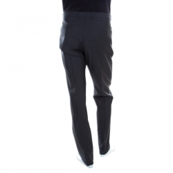 Hugo By Hugo Boss Grey Wool Slim Fit Himens Trousers XL