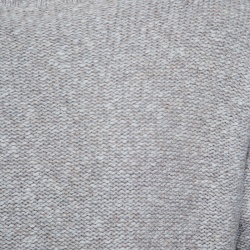 Pre Owned Baldessarini Hugo Boss Cream Melange Cashmere Turtle Neck Sweater XXXL