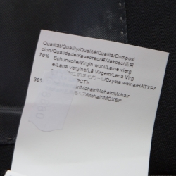 Pre Owned Boss By Hugo Boss Black Self Striped Wool and Mohair Segal Blazer XL