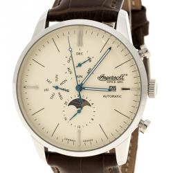 Ingersoll Cream Stainless Steel Aurora Men's Wristwatch 42MM