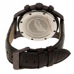 مملوكة مسبقًا Ingersoll Dark Brown PVD Coated Steel Chelsea Men's Wristwatch 46MM