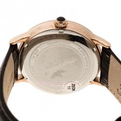 Pre Owned Ingersoll Brown Rose Gold-Plated Steel Regent Men's Wristwatch 38MM