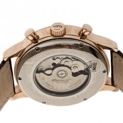Ingersoll Cream Rose Gold-Plated Steel Columbia No. 1 Limited Edition Men's Wristwatch 44MM