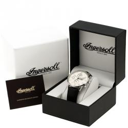 Ingersoll White Stainless Steel Eaton Men's Wristwatch 45MM