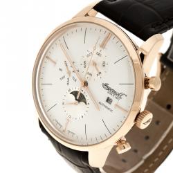 مملوكة مسبقًا ساعة يد رجالية إينغيرسول اصدار محدود أورورا ستيل مطلي ذهب وردي بيضاء 42 مم