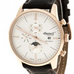 مملوكة مسبقًا ساعة يد رجالية إينغيرسول اصدار محدود أورورا ستيل مطلي ذهب وردي بيضاء 42 مم