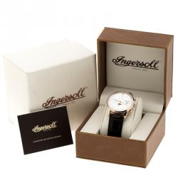 مملوكة مسبقًا ساعة يد رجالية إينغيرسول اصدار محدود أورورا ستيل مطلي ذهب وردي بيضاء 42 مم