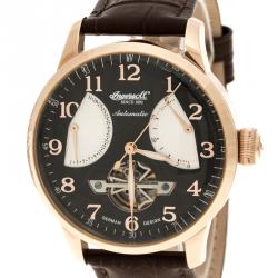 مملوكة مسبقًا ساعة يد رجالية إينغيرسول ستستسون II ستيل مطلي ذهب وردي سوداء 44 مم