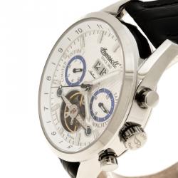 مملوكة مسبقًا Ingersoll White Stainless Steel Limited Edition Brandenburger Gate Men's Wristwatch 44MM