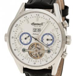 مملوكة مسبقًا Ingersoll White Stainless Steel Limited Edition Brandenburger Gate Men's Wristwatch 44MM