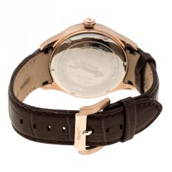 مملوكة مسبقًا Ingersoll White Rose Gold-Plated Steel Bloomsbury Men's Wristwatch 42MM