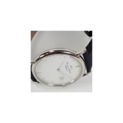 Pre Owned IWC White Stainless Steel and Leather Portofino 3331 Men's Wristwatch 33MM