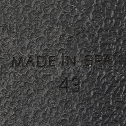 Pre Owned J.W. Anderson Black Monogram Leather Penny Flat Mules Size 43