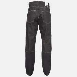 Pre Owned Jacquemus Black Denim Le de Nîmes Meunier Wide-Leg Jeans S Waist 29"